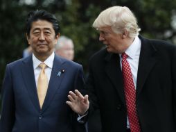 Abe habló durante la entrevista sobre sus encuentros durante el fin de semana con Trump. AP / ARCHIVO