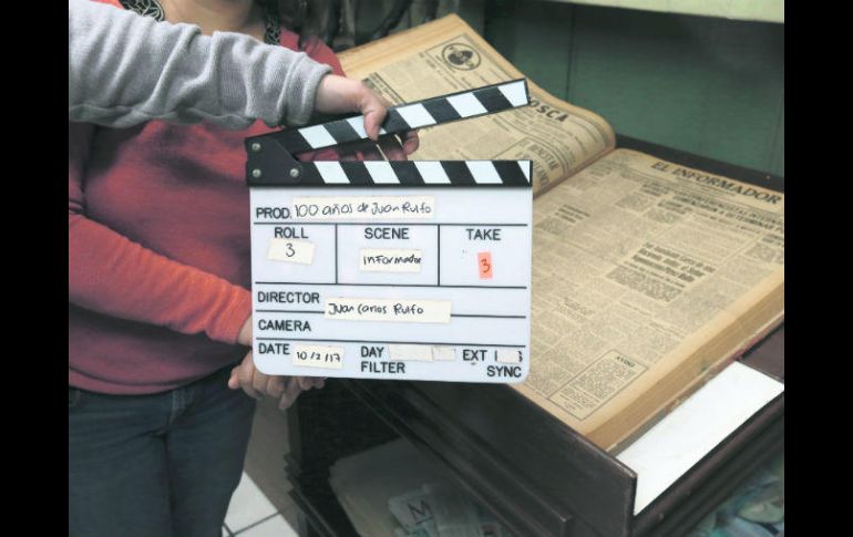 El inicio. Este fue el momento del claquetazo para iniciar las grabaciones en EL INFORMADOR. EL INFORMADOR / G. Gallo