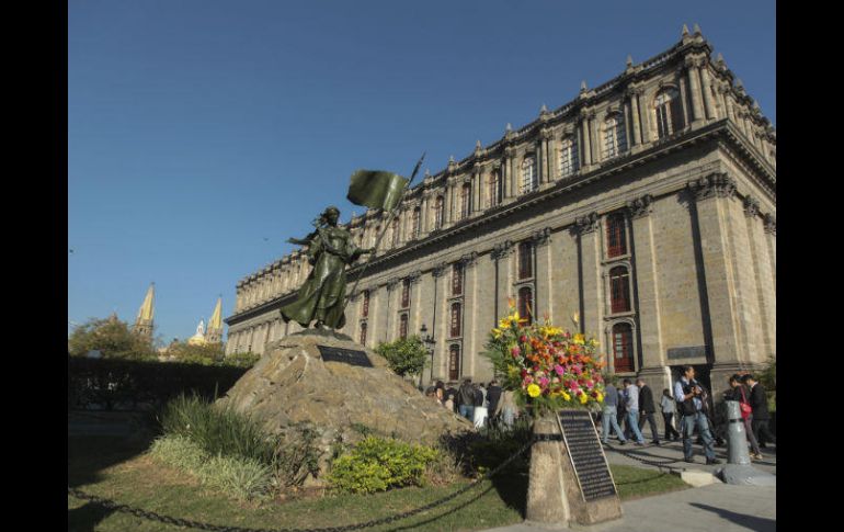 Monumento a doña Beatriz Hernández, fundadora de Guadalajara. EL INFORMADOR / F. Atilano