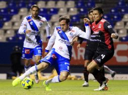 Jerónimo Amione dio la victoria al Puebla con un gol al minuto 16. NTX / C. Pacheco