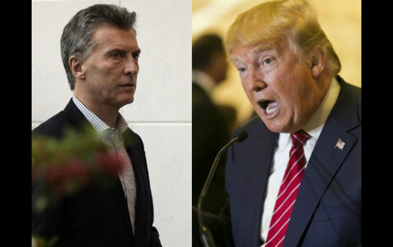 Señalan que la charla entre Macri y Trump se extendió por unos cinco minutos. AFP / ARCHIVO