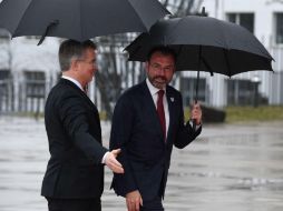 El secretario mexicano viajará el sábado a Frankfurt donde se entrevistará con los embajadores de México en Europa. AFP / P. Stollarz
