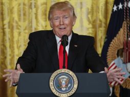 El presidente de EU se mostró ambivalente ante el programa DACA que protege de la deportación a jóvenes migrantes indocumentados. AP / P. Martínez