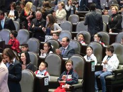 Uno de los pequeños resaltó que muchos de los niños no tienen dinero para seguir estudiando. SUN / L. Godínez