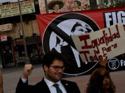 Cientos se han manifestado en contra de Trump, que busca deportar a millones de inmigrantes indocumentados. AFP / M. Ralston