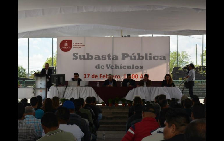 La subasta se realizó durante poco más de cuatro horas en la Plaza Juárez. ESPECIAL / Sepaf
