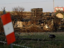 Las detonaciones empezaron a oírse a las 21:45 GMT y continuaron durante más de una hora. AFP / F. Fennant