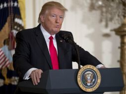 ''La amenaza del terrorismo creo que es una amenaza que debe ser enfrentada y derrotada, y la derrotaremos'', enfatiza Trump. AP / A. Harnik