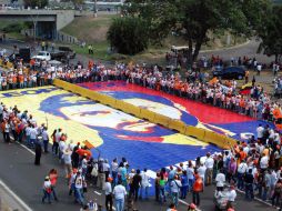 La manifestación recibió el apoyo de varios partidos y dirigentes opositores. NTX / J. Cohen