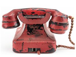 El teléfono de Hitler, encontrado en su búnker tras la derrota de la Alemania nazi. AFP /