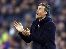 'Lo que ayuda es el apoyo de la afición', dice el estratega. EFE / A. Estévez