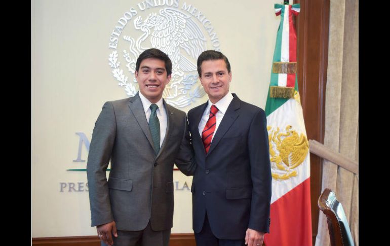 El Presidente aseguró que todo México se siente orgulloso de Yair Israel Piña López, al igual que su familia. TWITTER / @PresidenciaMX