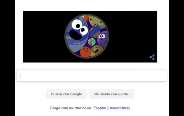 En la recreación animada se pueden observar los planetas a través de un telescopio. ESPECIAL / google.com