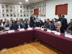 Imagen de la sesión de la Comisión de Vigilancia. TWITTER / @LegislativoJal