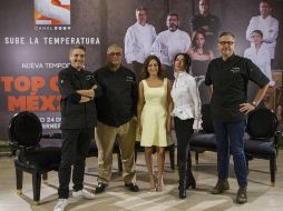 Los cinco chefs y Ana Claudia señalan estar emocionados por el estreno de la nueva edición. NTX /