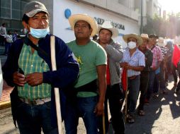 Los manifestantes pedían apoyo de las autoridades para resolver un conflicto con la administración de algunos terrenos. SUN / ARCHIVO