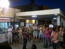 Ciudadanos protestan contra la empresa transportista después del grave accidente. TWITTER / @BelLopezMujica