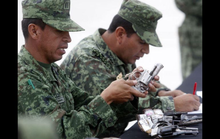 De 2010 a la fecha han asegurado más de 142 mil armas en México. EL INFORMADOR / ARCHIVO