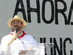 'Llegaremos a la boleta si la gente decide que ésta es la vía', dijo Icaza. EFE / M. Guzmán