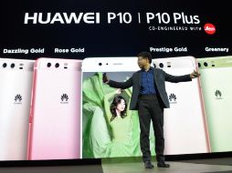Huawei presenta sus nuevos equipos en el Congreso Mundial del Móvil. AFP / L. Genne