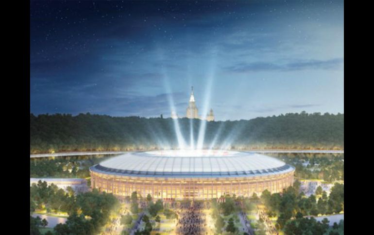 El Luzhniki (estadio) será entregado en junio. La inauguración oficial será en un partido amistoso entre Rusia y Argentina. ESPECIAL / fifa.com