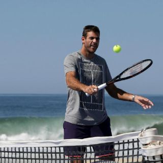 Del Potro y Bouchard, felices de estar en Abierto Mexicano