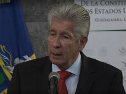 Ruiz Esparza estuvo en Guadalajara para asitir a la entrega recepción de Facsimilar de la Constitución de México. TWITTER / @SCT_mx