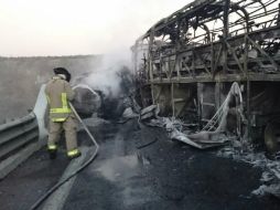 El accidente se registró la tarde de este martes a la altura del kilómetro 109. ESPECIAL / Protección Civil Jalisco