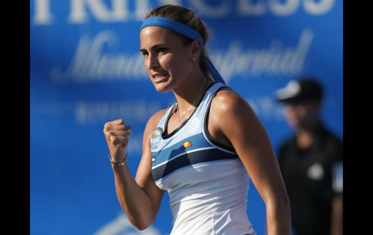 Actualmente, Mónica es la única Latinoamericana entres las 100 primeras del mundo y desde 2013 no sale de esa zona. EFE / J. Méndez