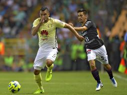 Acción del partido entre León y América este sábado. MEXSPORT / I. Ortiz