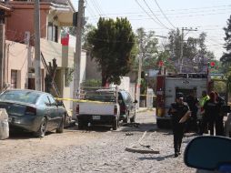 Peritos llegan el lugar para determinar las causas del hecho. ESPECIAL / Bomberos de Zapopan