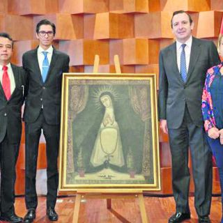 Autoridades mexicanas restituyen a España óleo del Siglo XVIII