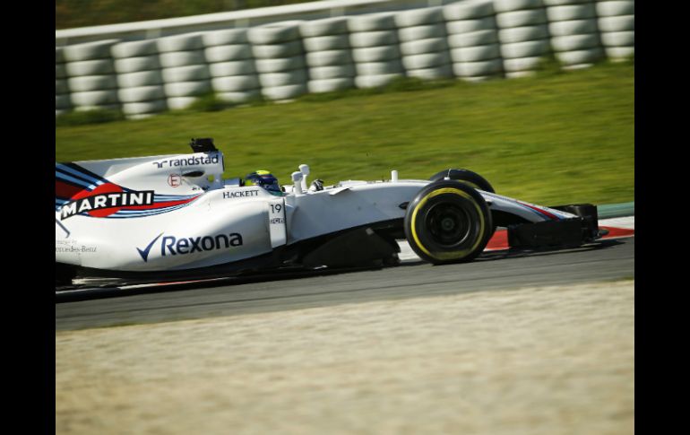 Massa, con neumáticos superblandos, se queda a solo 21 milésimas del mejor tiempo registrado la semana pasada. AP / F. Seco