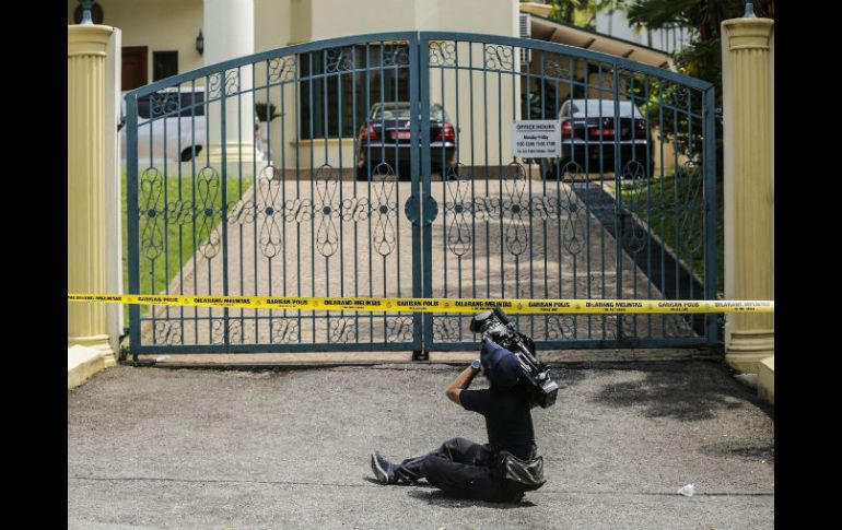 Exterior de la Embajada de Corea del Norte en Kuala Lumpur. La tensión política entre ambos países se agrava. EFE / A. Yusni