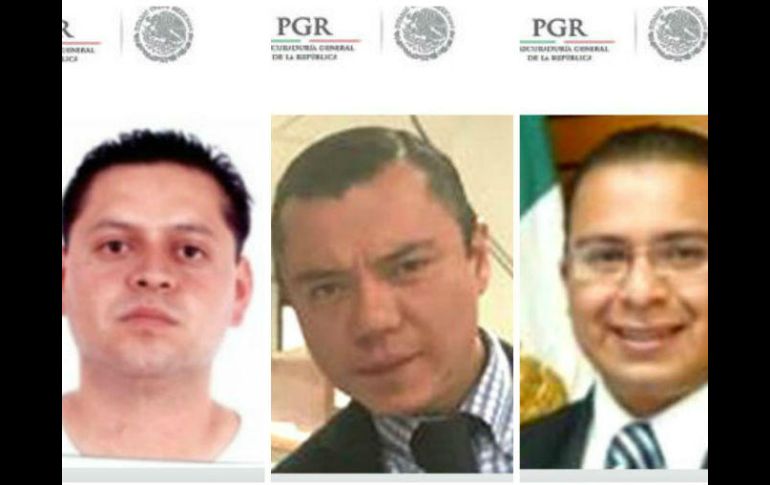 Los desaparecidos son Marco Antonio Álvarez Gómez, Miguel Ángel Rodríguez Cuéllar, y Víctor Andrés Vilchis Retana. ESPECIAL / PGR
