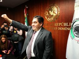 Barbosa aseguró que tiene a su favor a la mayoría de los senadores de la bancada del PRD. SUN / J. C. Reyes