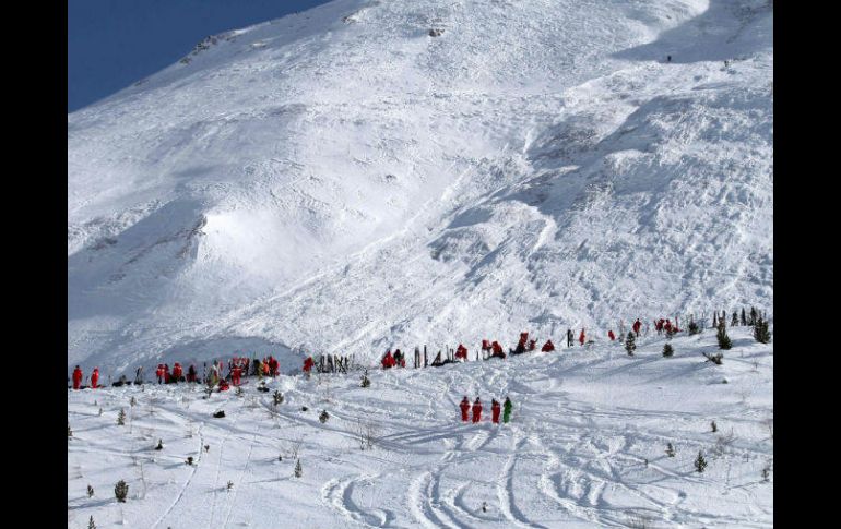 Las avalanchas en esta éopca del año son frecuentes en la región montañosa. AFP / STR