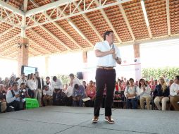 Aristóteles anuncio las cinco acciones en el marco del Día Internacional de la Mujer. ESPECIAL / Aristóteles Sandoval