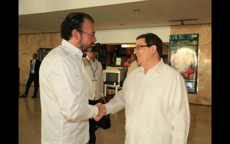 Los cancilleres de ambos países se reunieron este viernes en el marco del Consejo de Ministros de la AEC. NTX / SRE