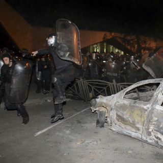 Disturbios violentos en Georgia dejan decenas de heridos