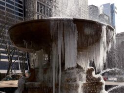 La temperatura de este lunes ronda los cuatro grados bajo cero; podría bajar hasta los menos seis o menos siete. AFP / T. A. Clary
