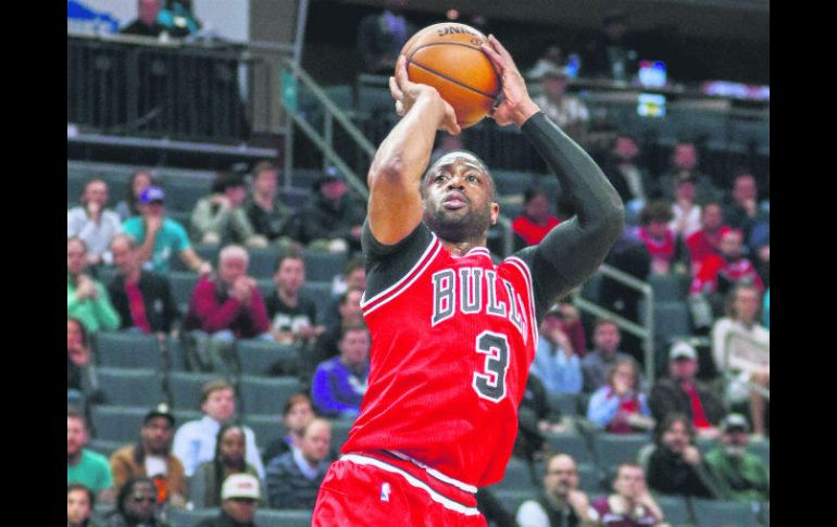 Dwyane Wade. El jugador estelar de los Bulls tuvo una buena actuación al conseguir una cosecha de 23 puntos en su cuenta personal. AP / N. Redmond