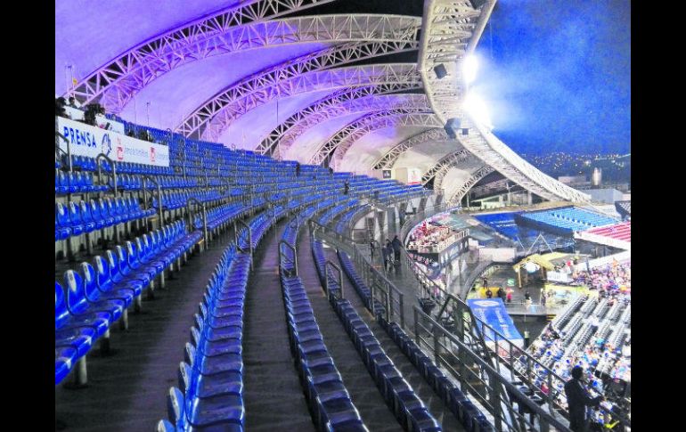 Tras la eliminación de México, el Estadio de los Charros lució casi vacío para el duelo de desempate entre Italia y Venezuela. EL INFORMADOR / F. Romero