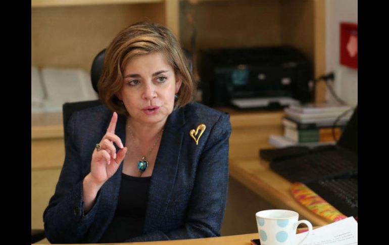 Este martes, Mónica Flores, se convierte en la primera mujer mexicana en presidir la Cámara Americana de Comercio. SUN / J. Reyes