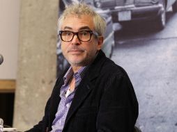 Alfonso Cuarón habló con los medios acompañado del también cineasta Eugenio Caballero. SUN / C. Mejía