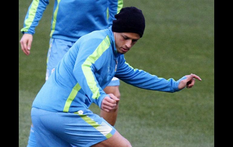 “Chicharito” apostó su cabellera al pronosticar la derrota de los Patriotas de Nueva Inglaterra en el pasado Super Bowl LI. EFE / J. López