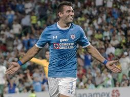 Los tres tantos del charrúa Cauteruccio fuerpn en los minutos 21, 23 y 34. MEXSPORT / E. Terrazas