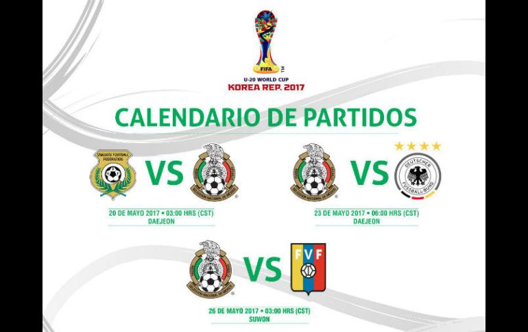 El cuadro dirigido por Marco Antonio ''Chima'' Ruiz iniciará la Copa del Mundo el 20 de mayo ante Vanuatu. TWITTER / @miseleccionmx