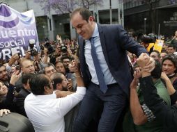 El martes, el alcalde de Cuernavaca se incorporó al PES y externó su deseo por ser el candidato a la gubernatura de Morelos. SUN / I. Stephens