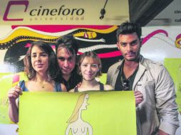 Talento. Elenco de la cinta 'Anadina', Michelle Betancourt, Andrea Portal y Hugo Catalán. EL INFORMADOR / F. Atilano